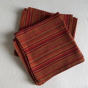 🔥4/$20 Striped Red Napkins
